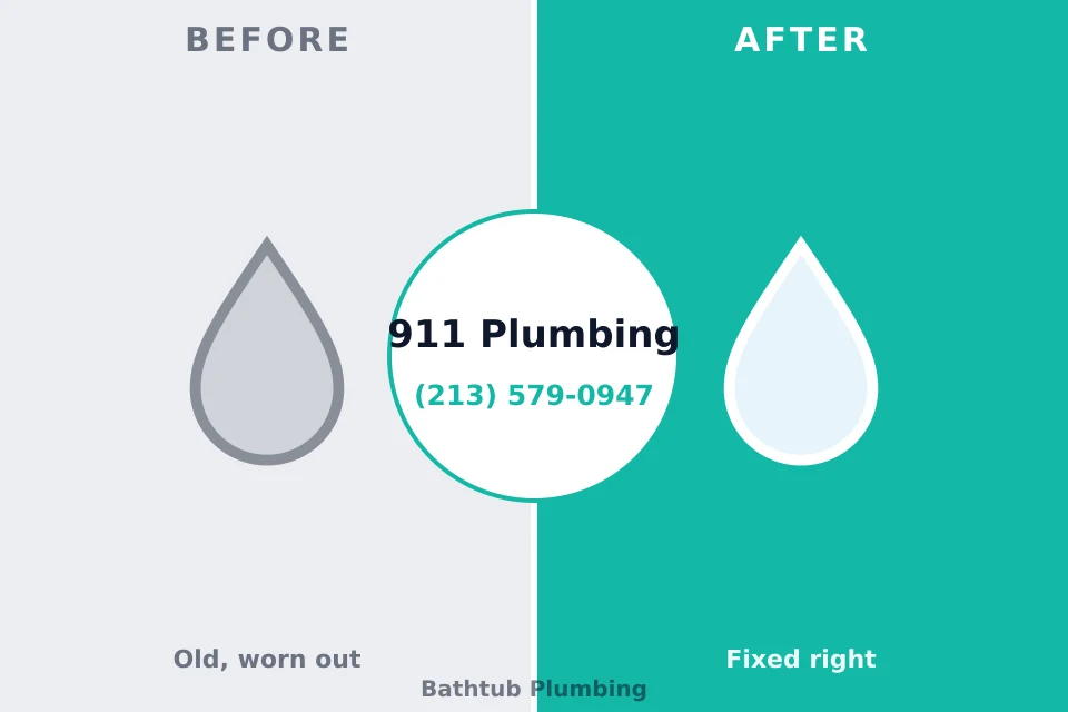 Before and after: plumbing repair Poulsbo, WA